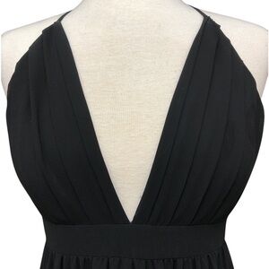 Forever 21 Black Plunging Maxi Dress